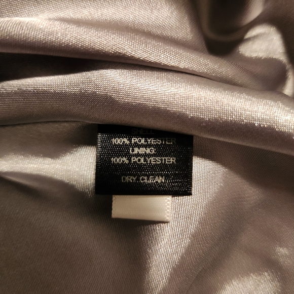 White House Black Market Pink and Gray Floral Midi Dress  Like New! - Picture 3 of 6